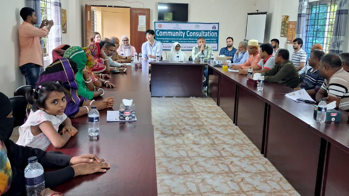Representatives from the World Bank and PKSF's SMART Project Management Unit visited the Imitation Jewelry sub-project, implemented by Social Upliftment Society (SUS) in Savar, on 15 July 2026 to review its implementation progress.