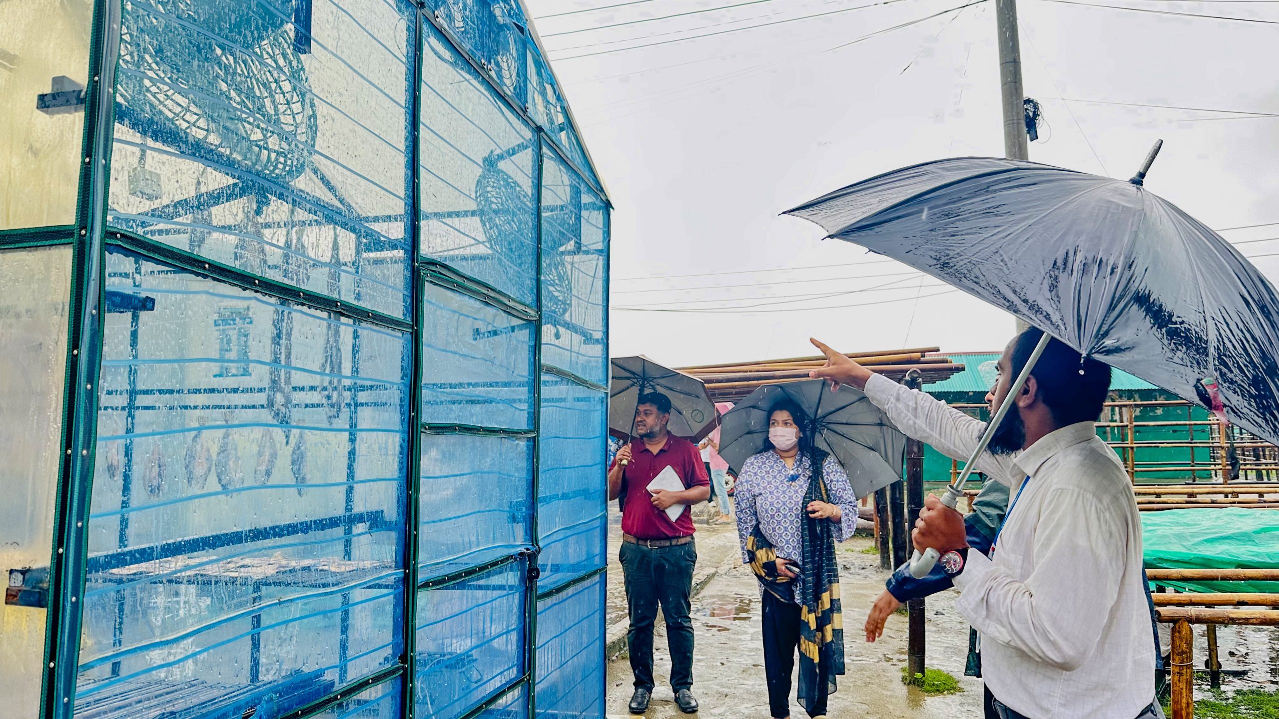 World Bank delegation and officials from PKSF and Coast Foundation attend a progress review meeting on the SMART dry fish processing sub-project in Cox’s Bazar.