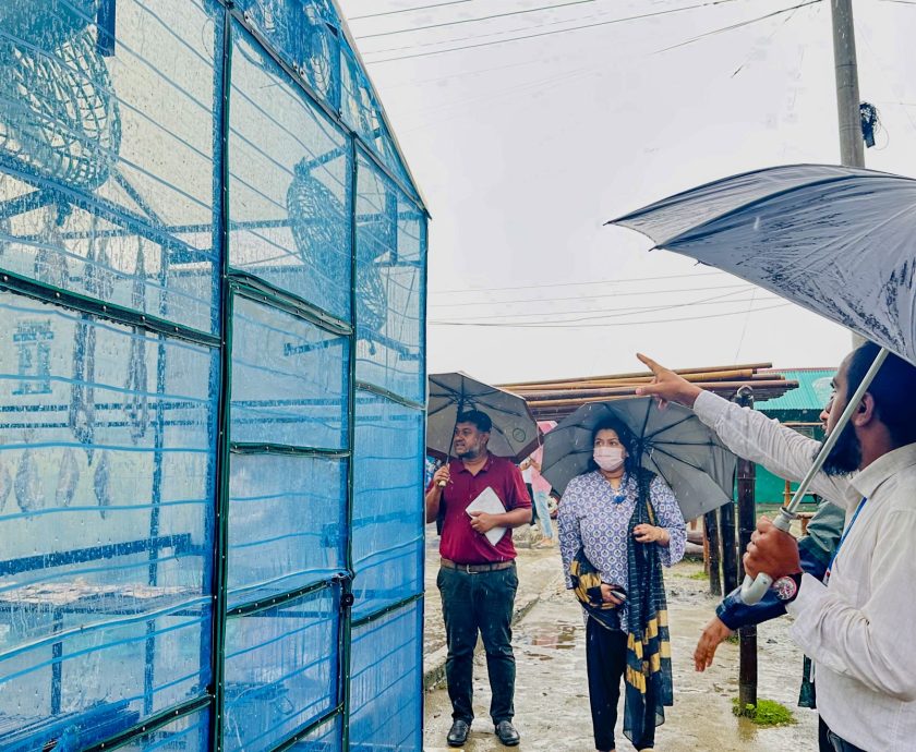 World Bank delegation and officials from PKSF and Coast Foundation attend a progress review meeting on the SMART dry fish processing sub-project in Cox’s Bazar.
